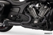 Freedom Performance Exhaust Shorty Turn Out Straight Cut 2-INTO-1 for Indian Powerplus & Thunderstroke