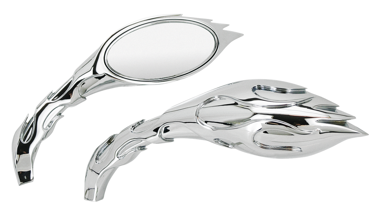 Zodiac Magma Flamed Mirrors – Handlebar