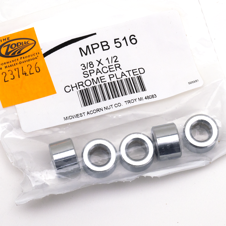 Midwest Acorn Nut Company Show Chrome Steel Spacers Assortment – Hardware