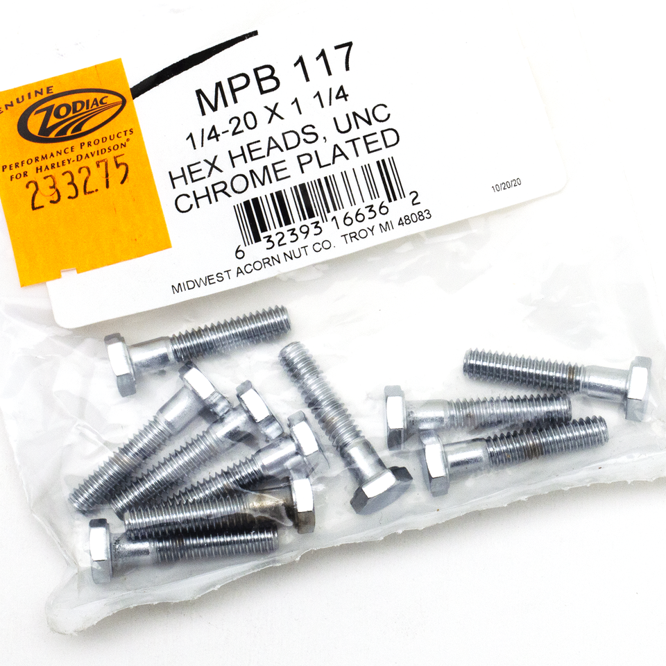Midwest Acorn Nut Company Chrome Plated Hex Head Cap Screws Assortment – Hardware