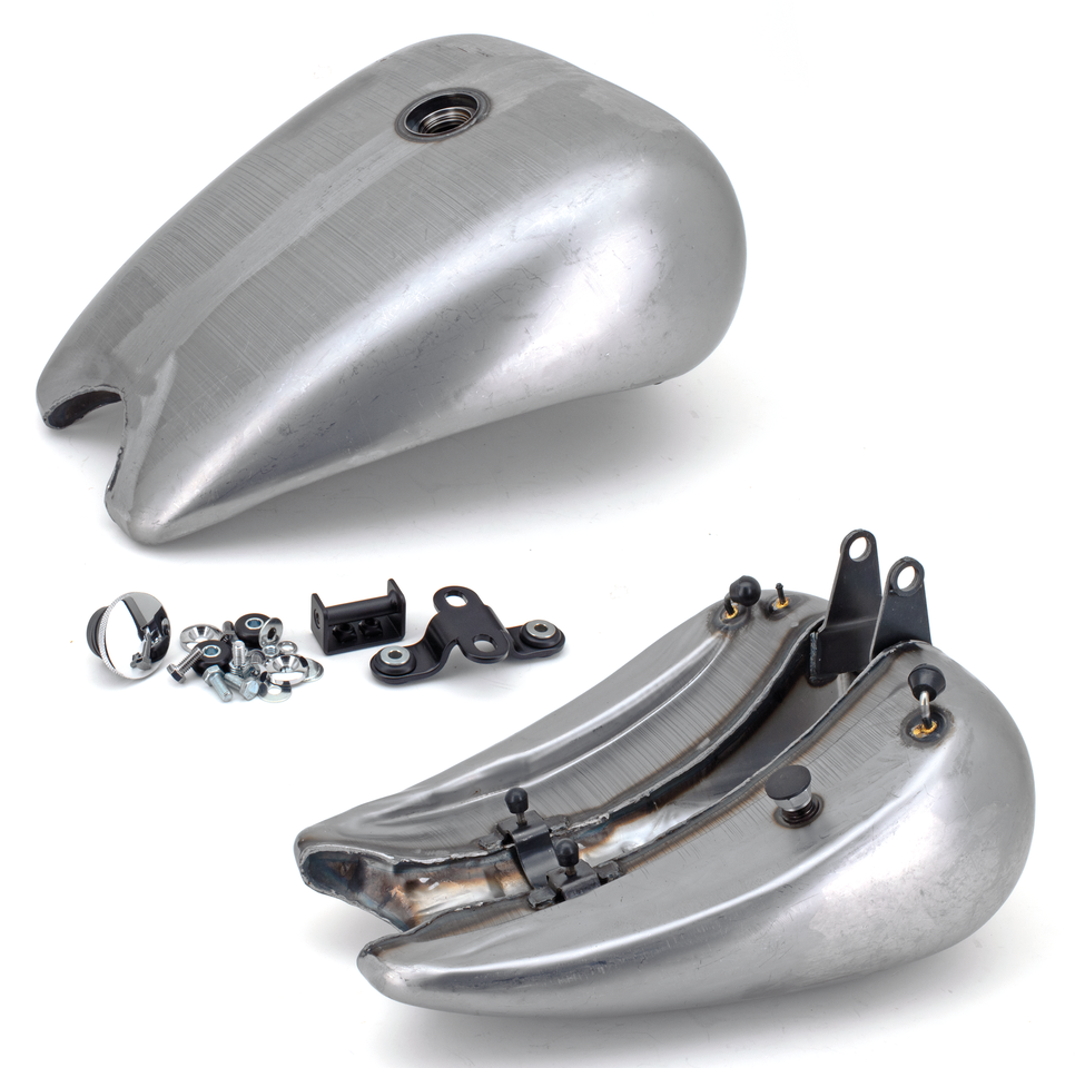 Zodiac One Piece Stretched Smooth Top Steel Gas Tank for Softail – Gas- & Oil Tank