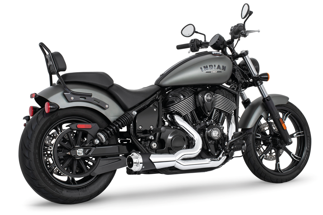 Freedom Performance Exhaust Combat American Outlaw 2-INTO-1 for Indian Powerplus & Thunderstroke