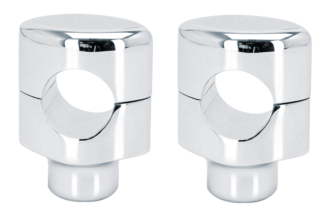 Zodiac Billet Aluminum Handlebar Risers for Use with 1 1/2" Handlebars