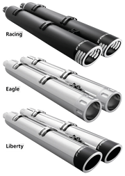 Freedom Performance Exhaust 4" Slip-Ons for Indian Powerplus & Thunderstroke