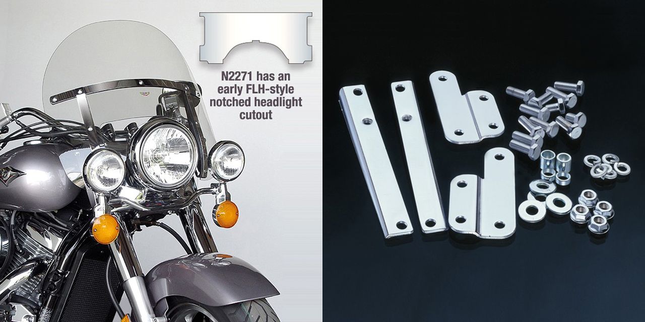 National Cycle Chopped Heavy-Duty Windshield