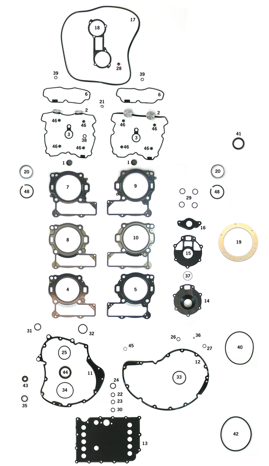 Zodiac Gasket Kits, Gaskets, Seals and O-Rings for V-Rod – Gasket & Seals