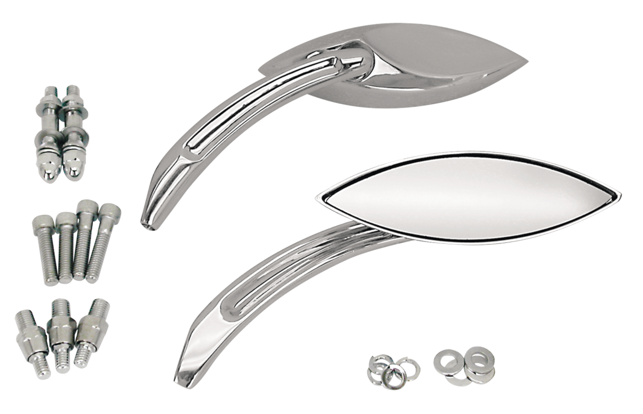 Zodiac Merlin's Abstract Style Narrow Cat Eye Mirrors – Handlebar