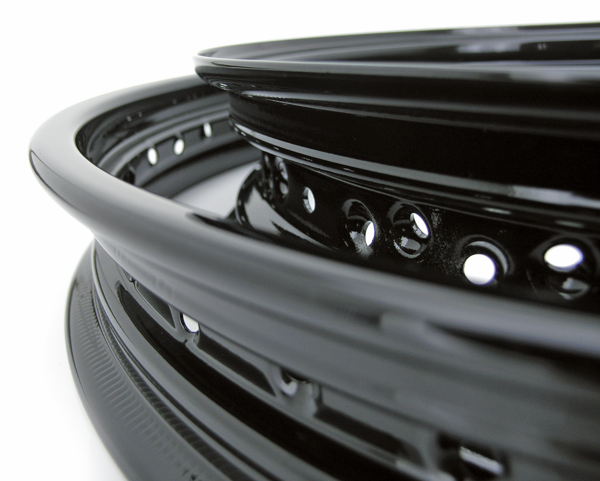 Zodiac Black Powder Coated Rims – Wheel & Tire