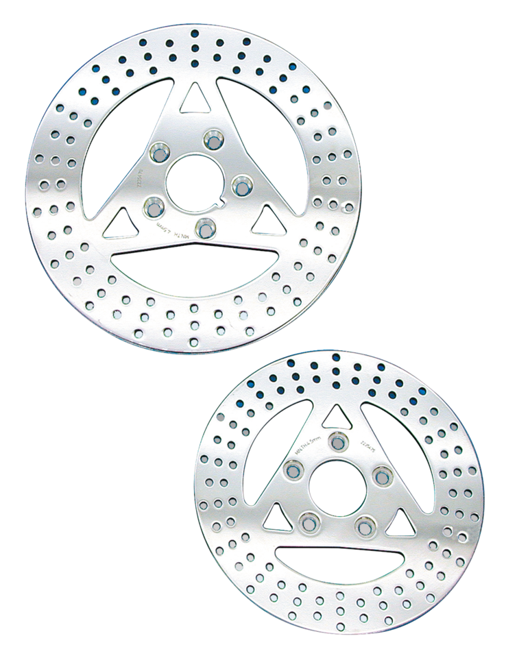 Zodiac Polished Stainless Steel Disc Brake Rotors