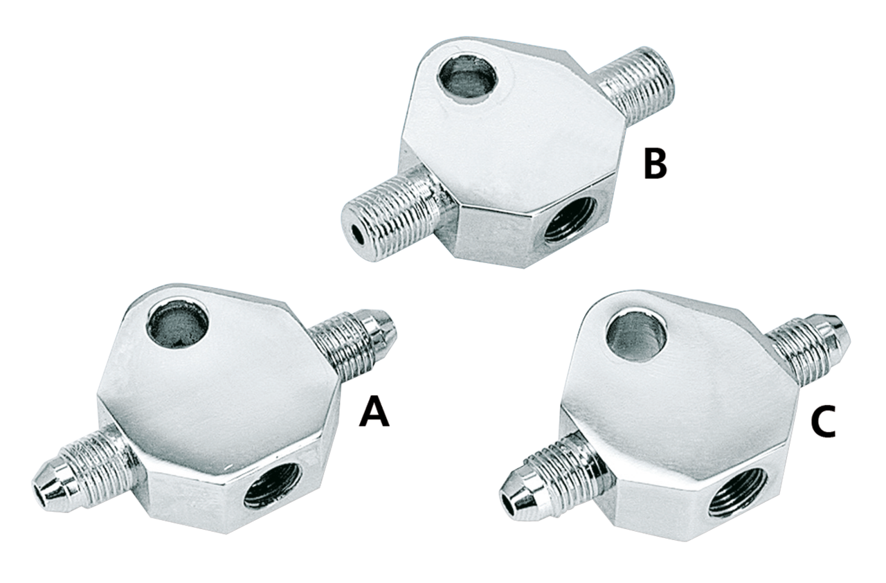 Zodiac Chrome Plated Custom Brake Line Tees – Control Cables & Hydraulic Lines
