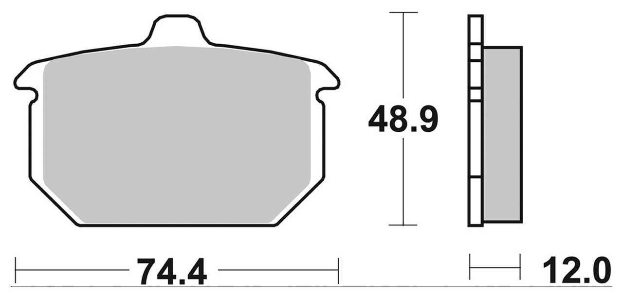 Sbs Rear Disc Brake Pads