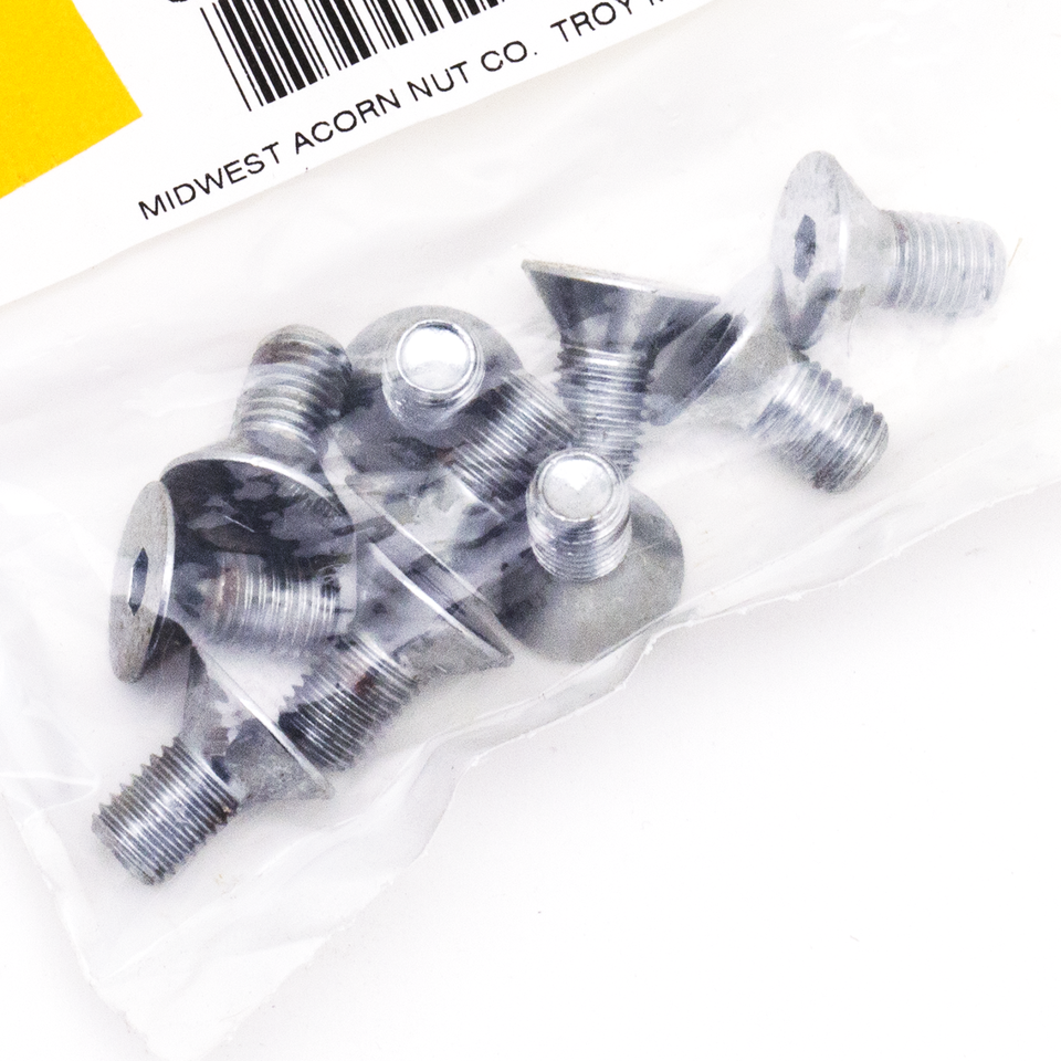 Midwest Acorn Nut Company Chrome Plated Counter Sunk Flat Head Socket Screws – Hardware