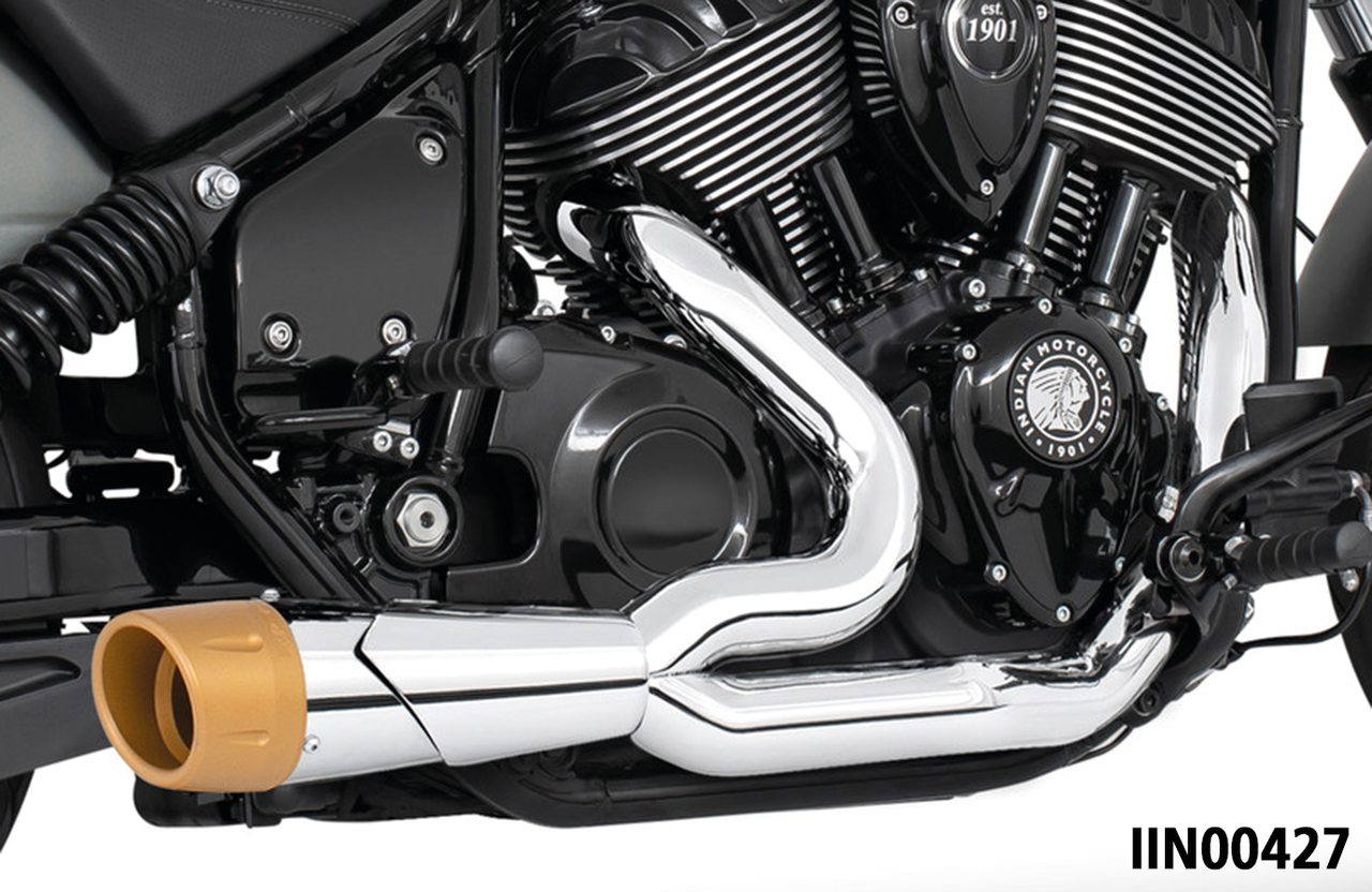 Freedom Performance Exhaust Combat Fluted 2-INTO-1 for Indian Powerplus & Thunderstroke