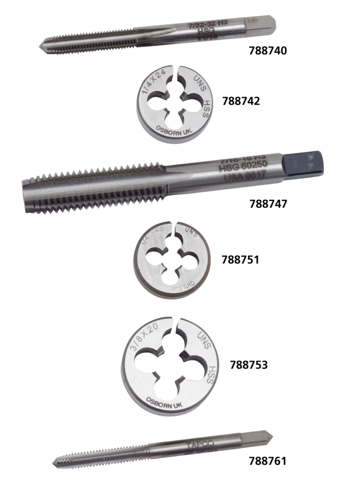 Samwel Supplies Thread Repair Taps & Dies – Tools & Chemicals