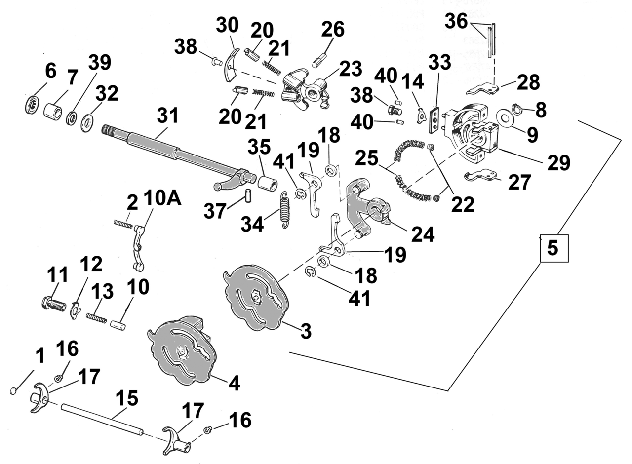 V-Twin Shifter Parts for 1952-1956 K & 1957-1990 Sportster – Transmission