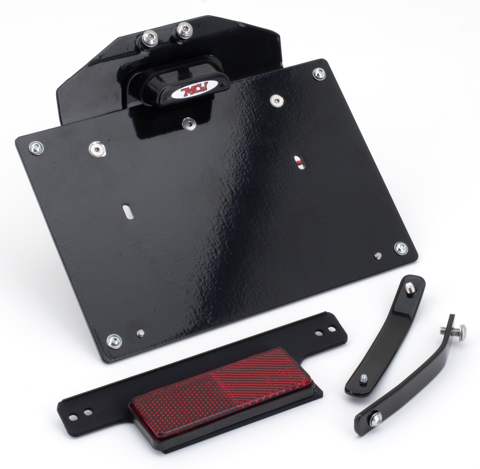Mcj Lighted License Plate Brackets for Milwaukee Eight Softail – Electric & Light