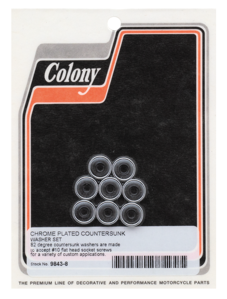 Colony Companion Countersunk Chrome Washers – Hardware