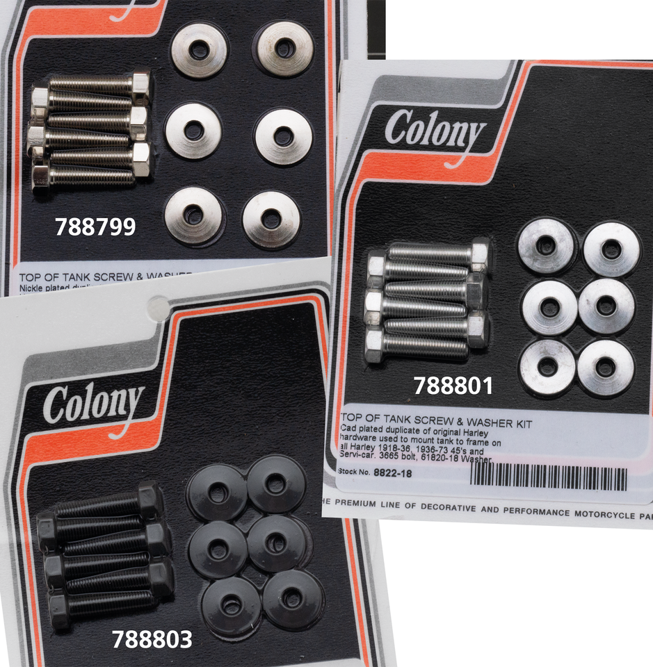 Colony Tanktop Strip Mount Kits for 45CI'S – Gauges & Dashes