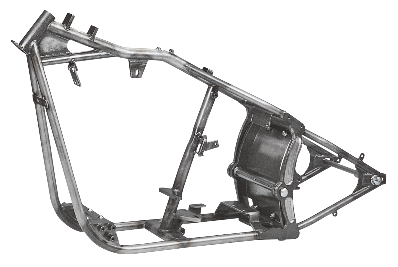 Zodiac's "wide-Tail" Evolution Softail Style Frame – Frame & Rear Suspension