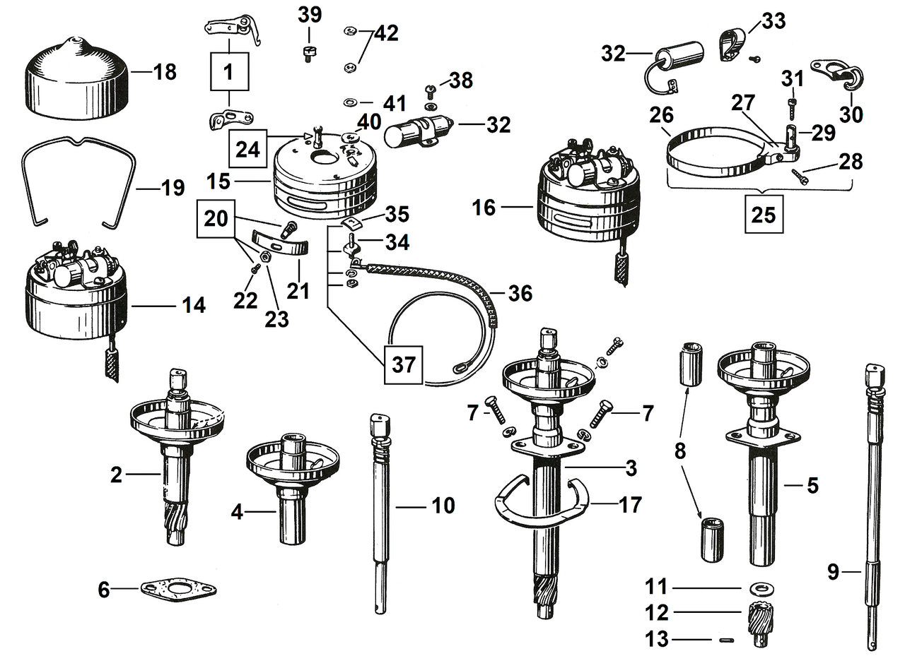 Samwel Supplies Ignition Circuit Breaker and Distributor Parts for 1930-1969 Models – Engine Electrics