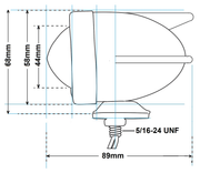 Zodiac Bullet Marker Light 3 Wings – Electric & Light