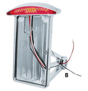 Zodiac Side Mount & Fender Mount License Plate Brackets with LED Taillights – Electric & Light