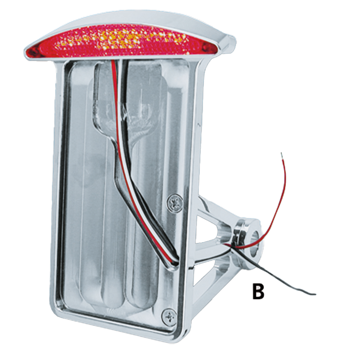 Zodiac Side Mount & Fender Mount License Plate Brackets with LED Taillights – Electric & Light