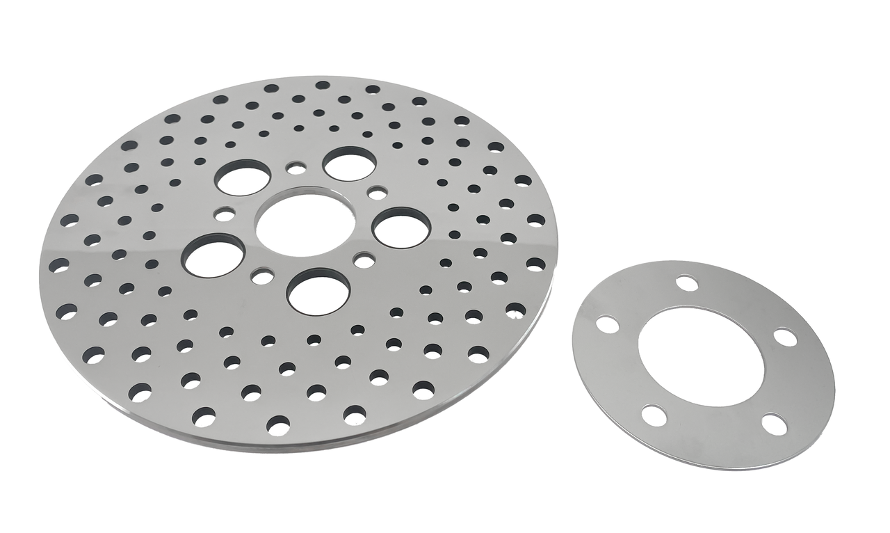 Zodiac Polished and Drilled Stainless Steel Disc Brake Rotors