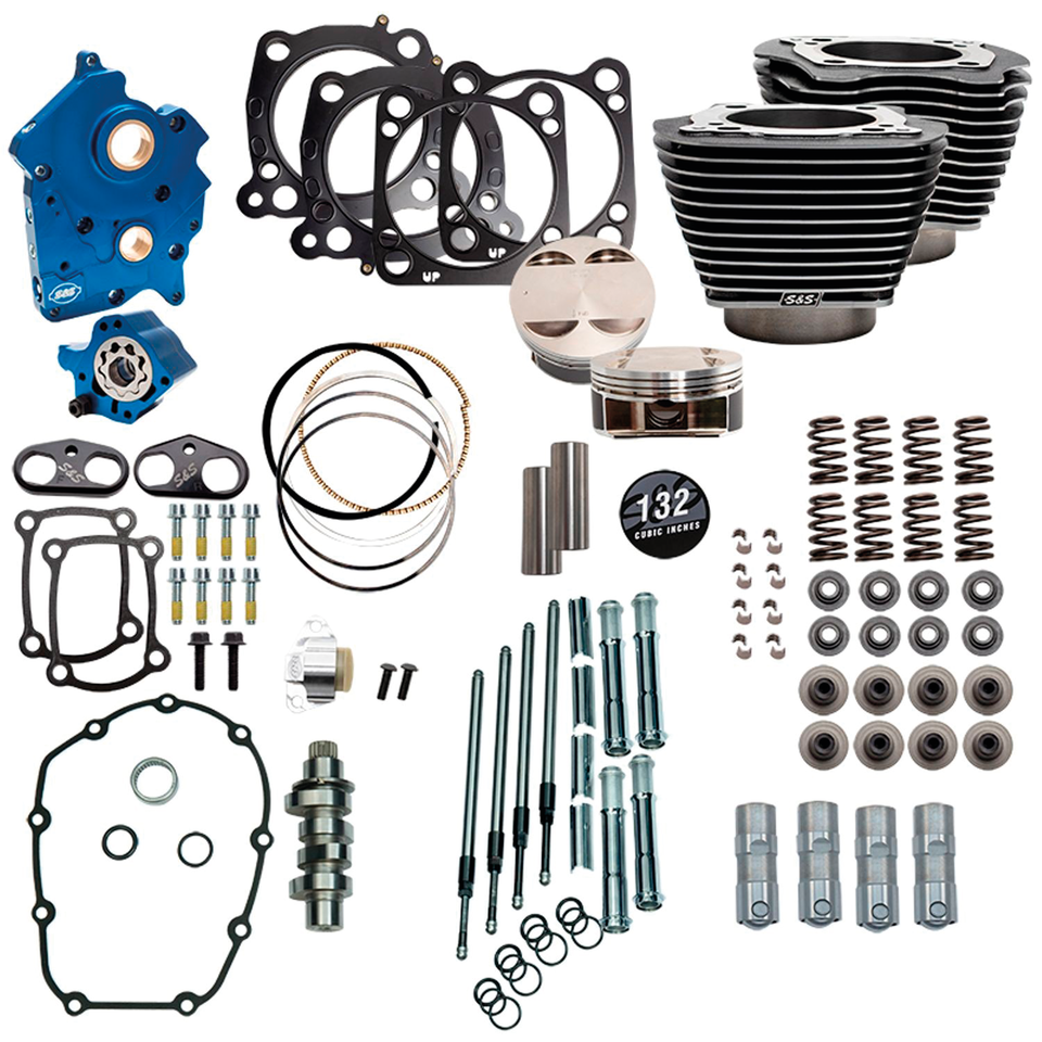 S&S 124CI, 128CI, 129CI & 132CI Power Packages for Milwaukee Eight – Engine