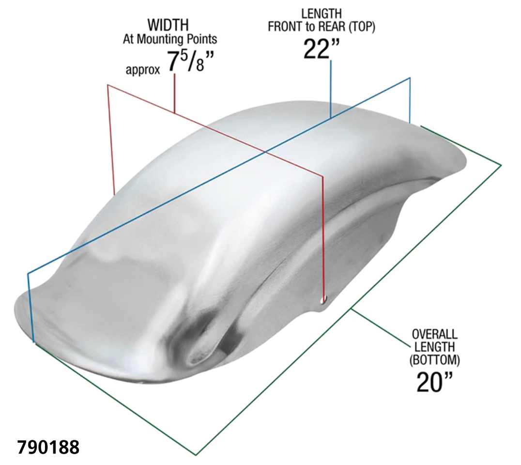 Lowbrow Customs Tsunami Rear Fenders for Sportster – Fender & Struts