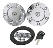 Zodiac Chrome Plated Aero-Style Aluminum Gas Caps – Gas- & Oil Tank