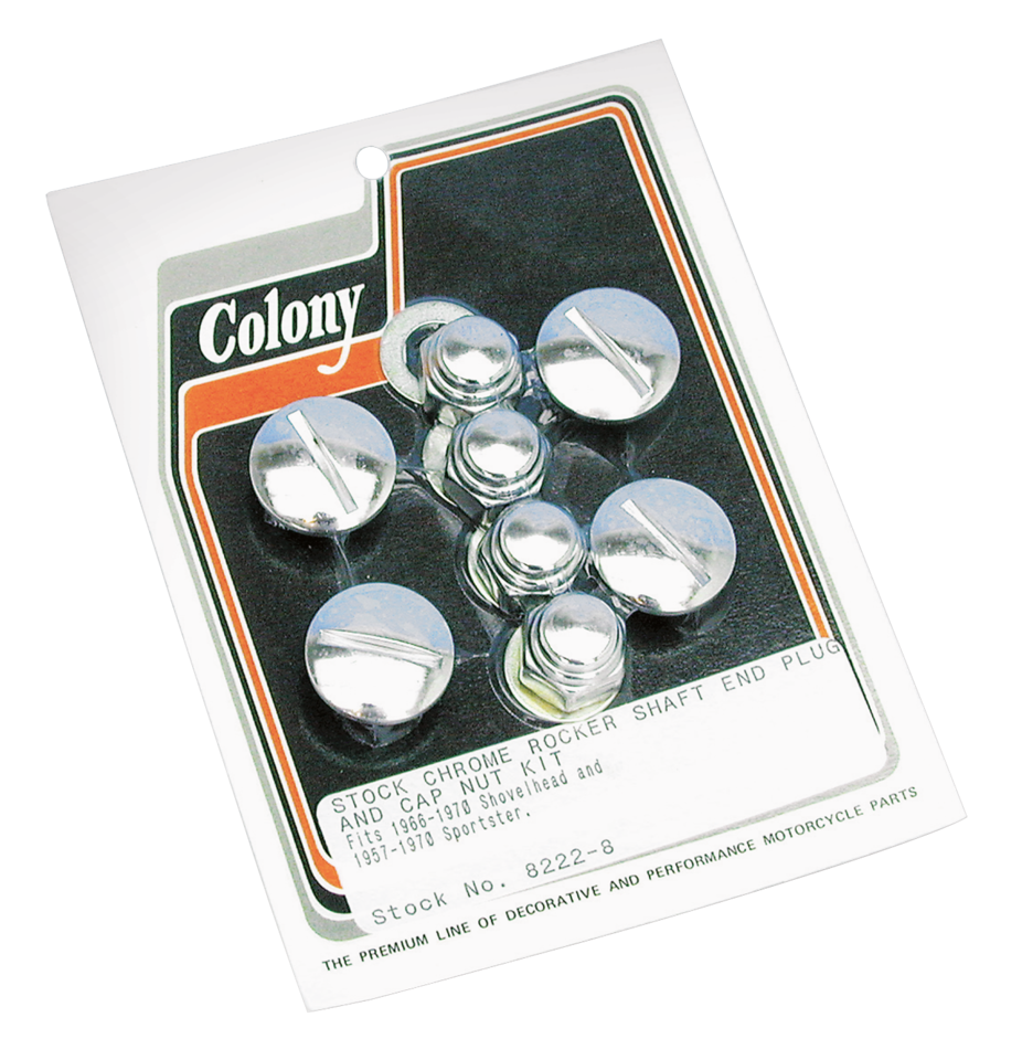 Colony Rocker Shaft End Cap and Nut Kit – Engine