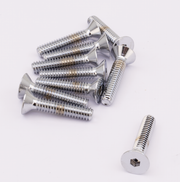 Midwest Acorn Nut Company Chrome Plated Counter Sunk Flat Head Socket Screws – Hardware