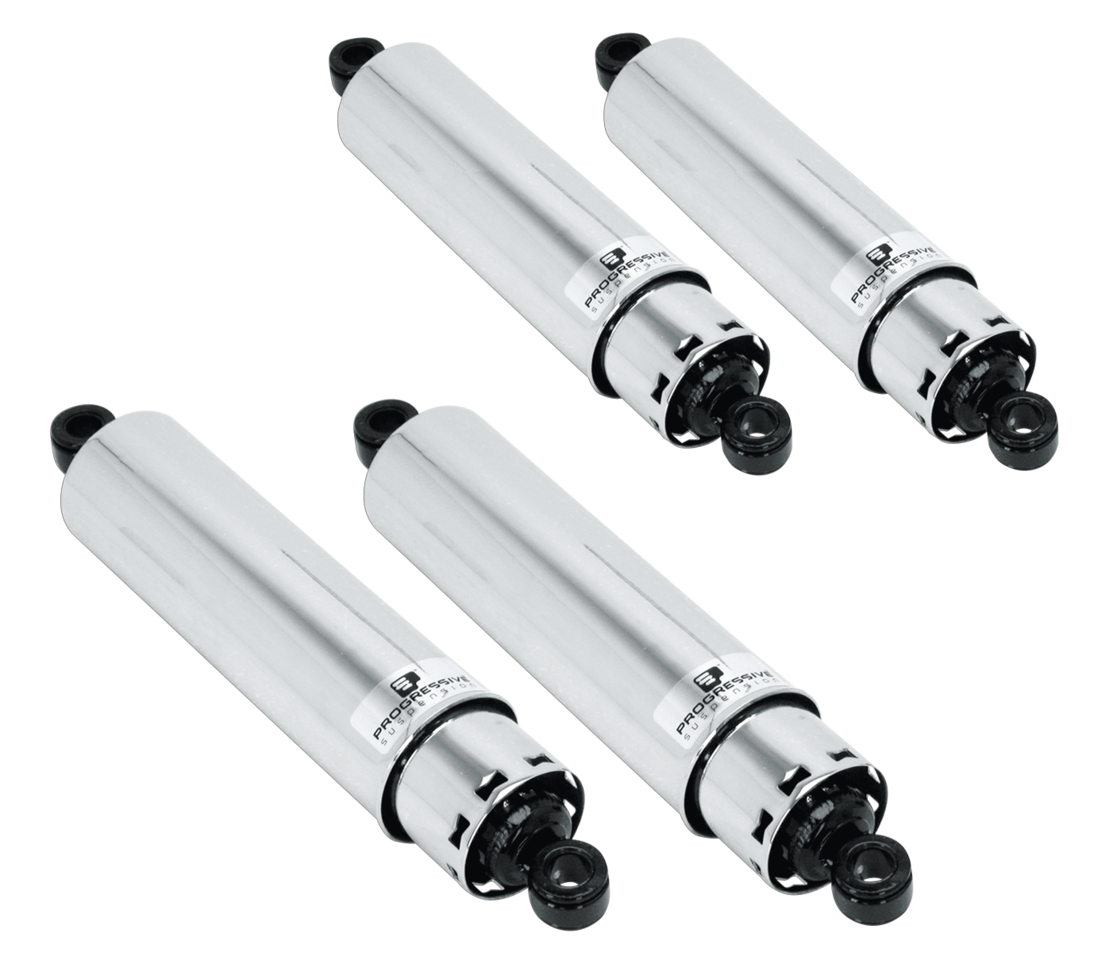 Progressive Suspension "american Tuned" Gas Shocks with Chrome Cover – Frame & Rear Suspension