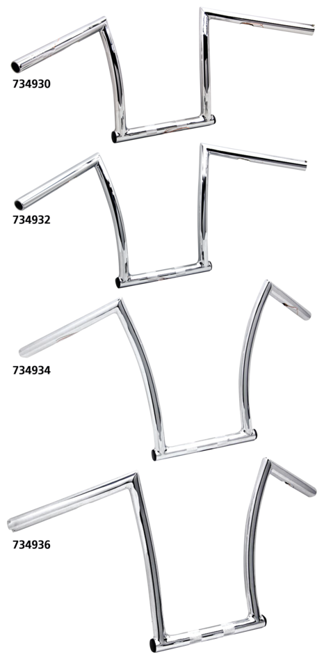 V-Twin Chizeled Mini Ape Handlebars
