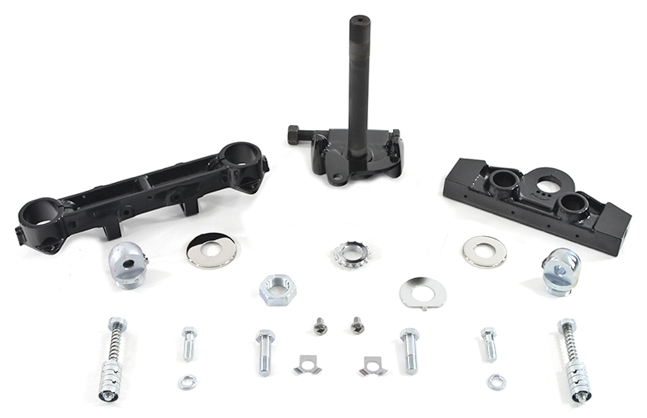 V-Twin Adjustable Triple Tree Kit for 41MM Forks – Front Forks