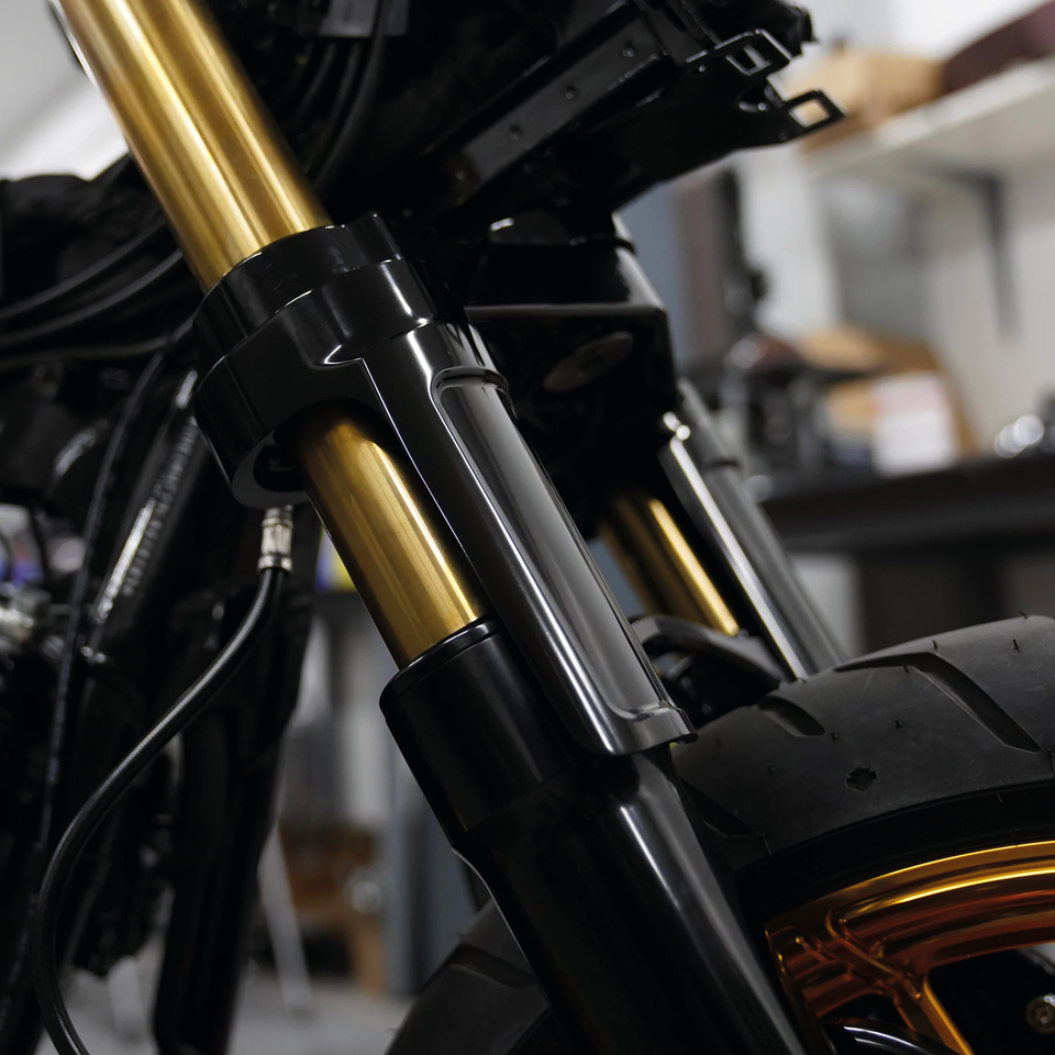 Arlen Ness Gold and Black 49MM Fork Tubes – Front Forks