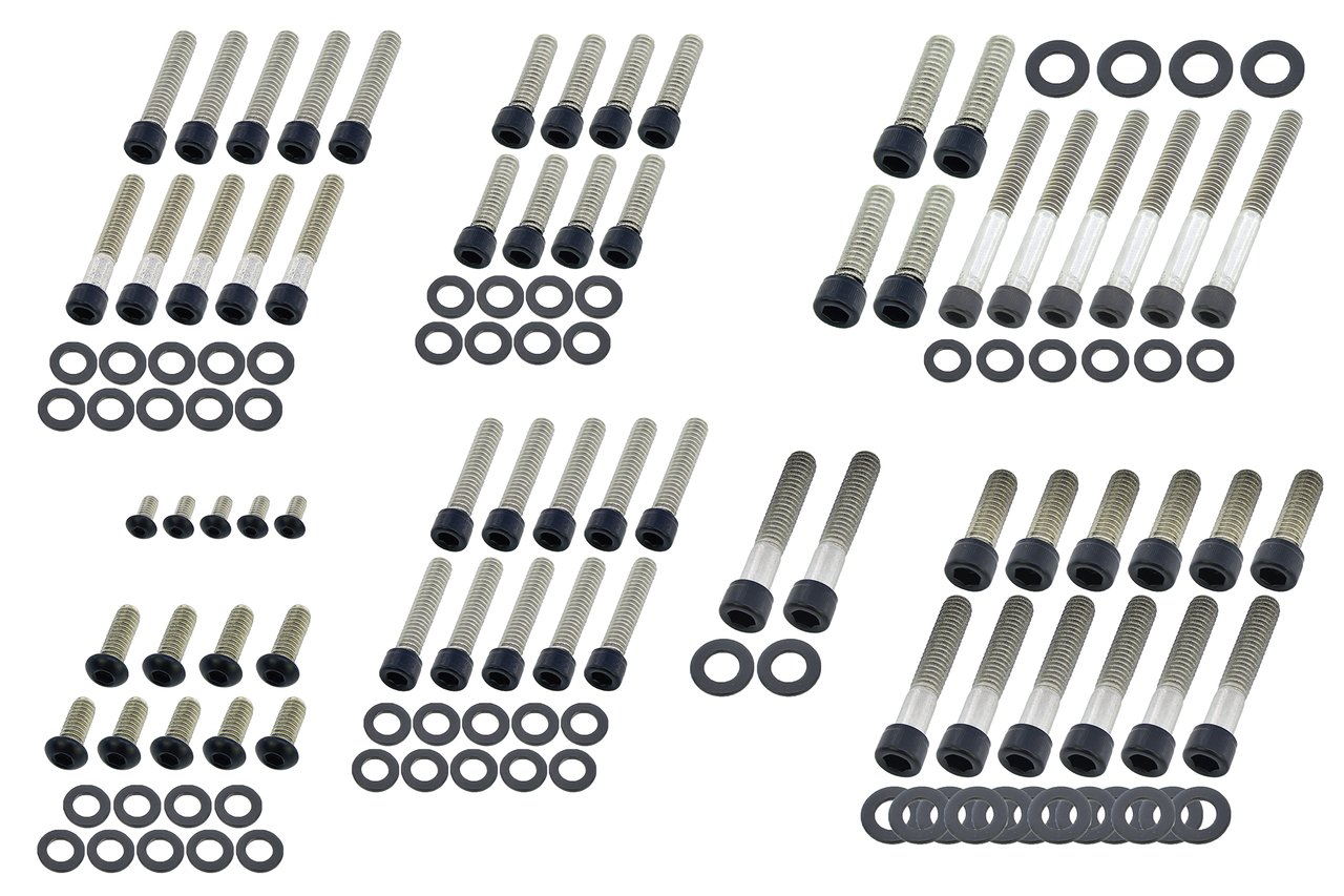 Screws4Bikes Black Stainless Steel Drivetrain Screw Kits – Hardware