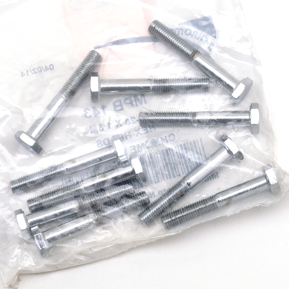 Midwest Acorn Nut Company Chrome Plated Hex Head Cap Screws Assortment – Hardware
