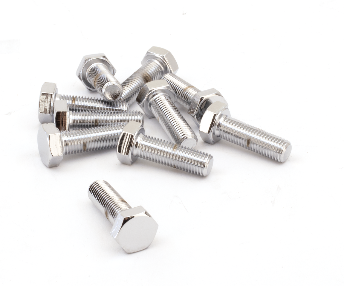 Midwest Acorn Nut Company Chrome Plated Hex Head Cap Screws Assortment – Hardware