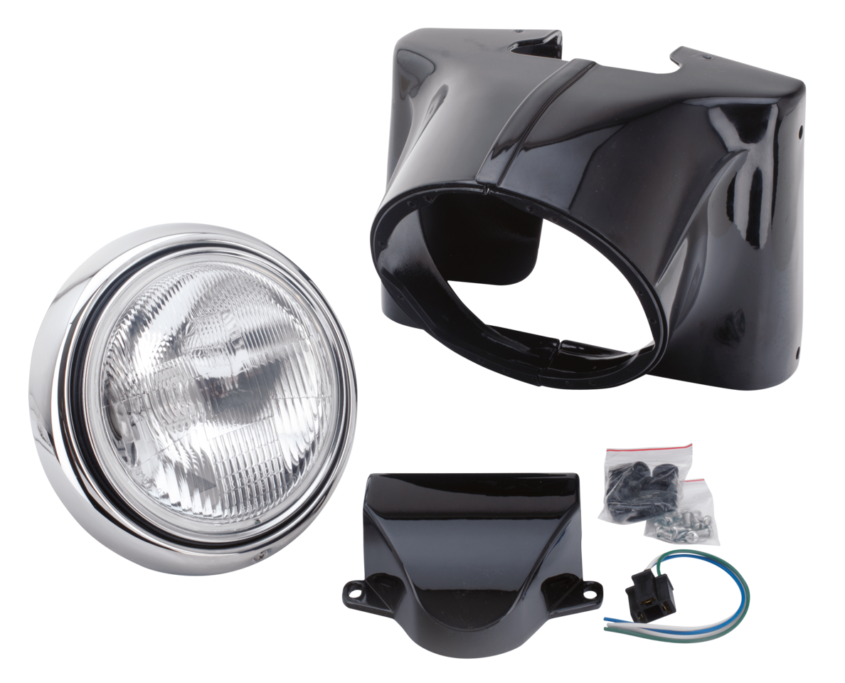 V-Twin Duo Glide & Electra Glide Headlight Nacelle Kit – Electric & Light