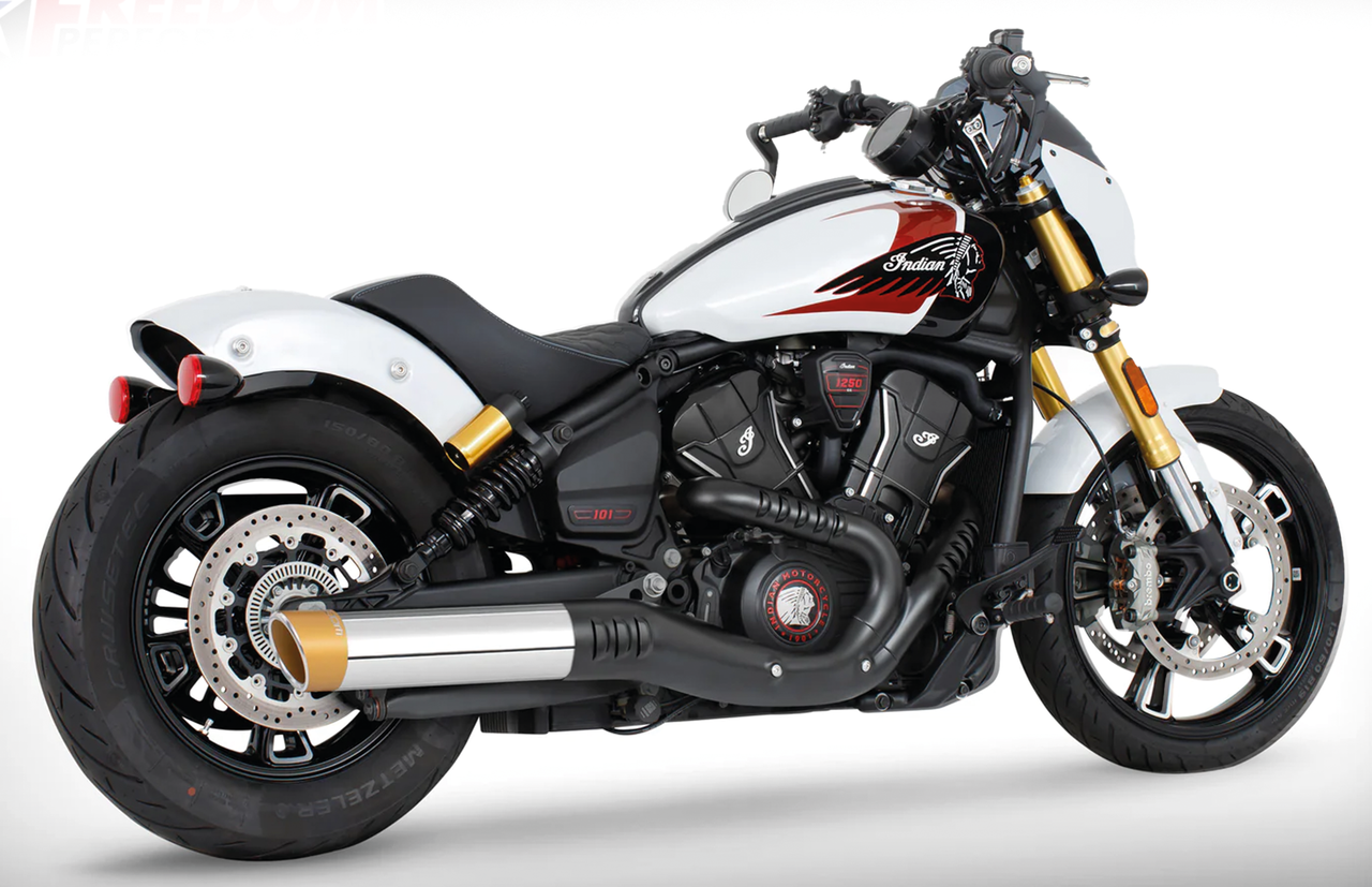 Freedom Performance Exhaust 4" Slip-Ons for Indian Scout 2025 to Present