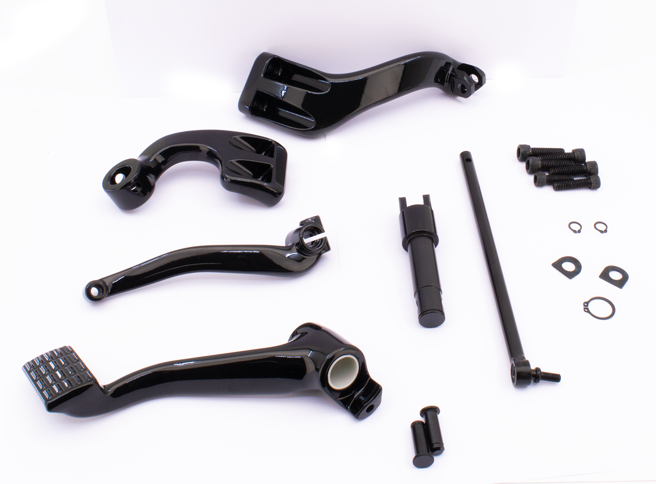 Zodiac Extended Mid-Controls for Sportster & Dyna – Foot Control