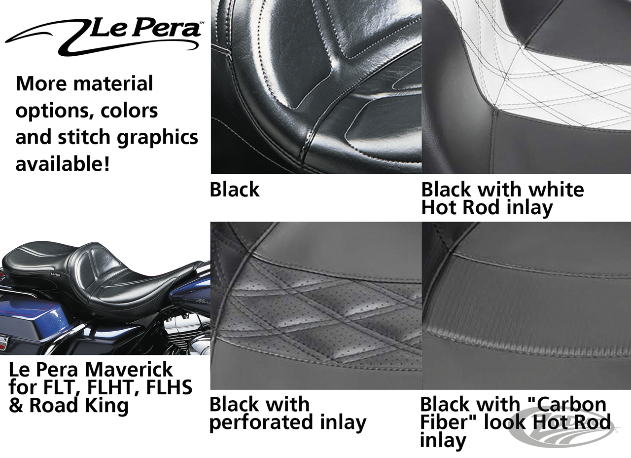 Le Pera Maverick for Flt, Flht, FLHS & Road King – Seat