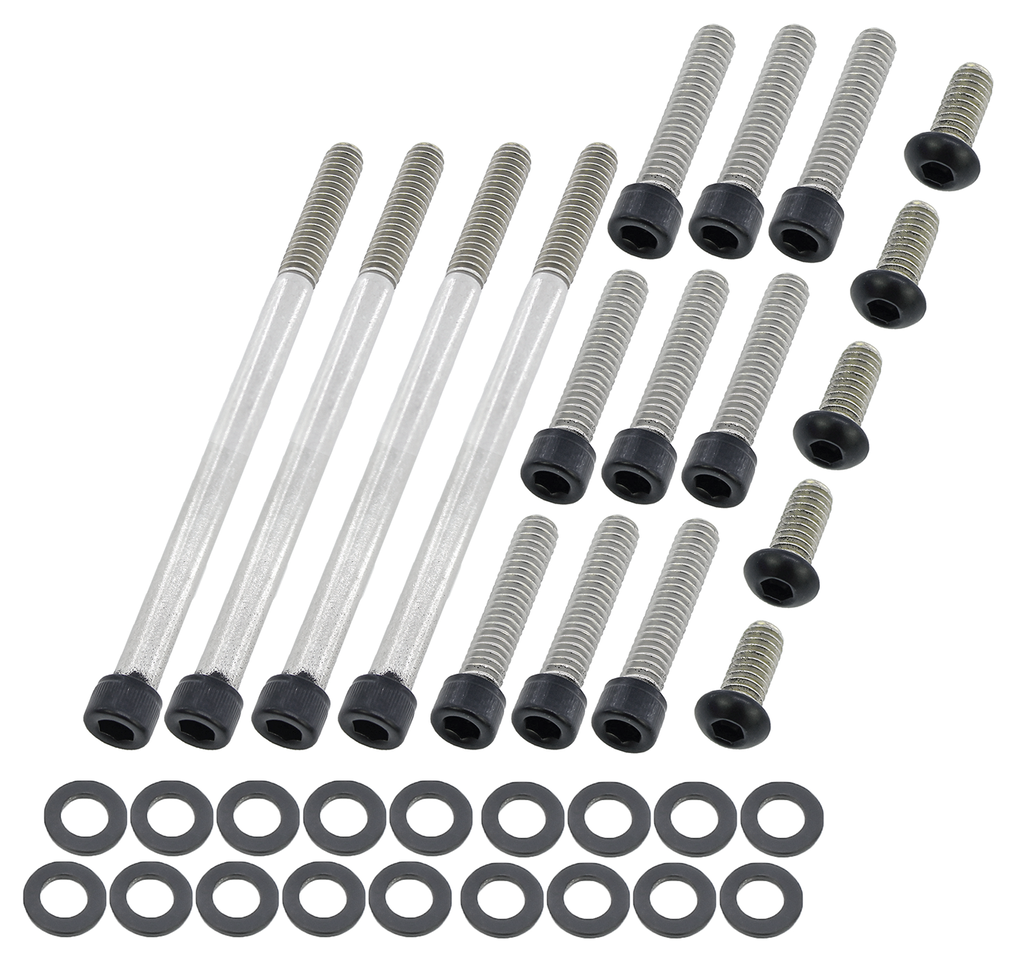 Screws4Bikes Black Stainless Steel Primary Cover Screws – Primary & Clutch