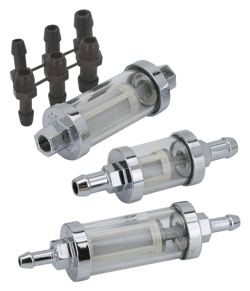 Zodiac Chrome See-Through Fuel Filter – Gas- & Oil Tank