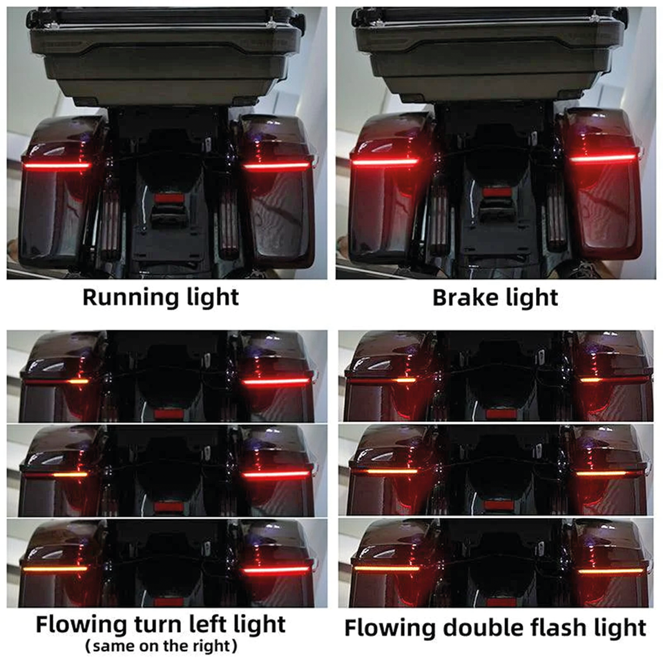 Zodiac Hard Bag Sequential Rear Lights – Electric & Light