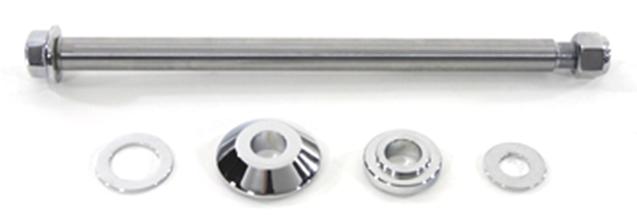 V-Twin Chrome Plated Front and Rear Axles – Wheel & Tire