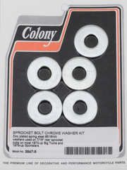 Colony Zinc Plated Rear Wheel Sprocket Hardware Kits