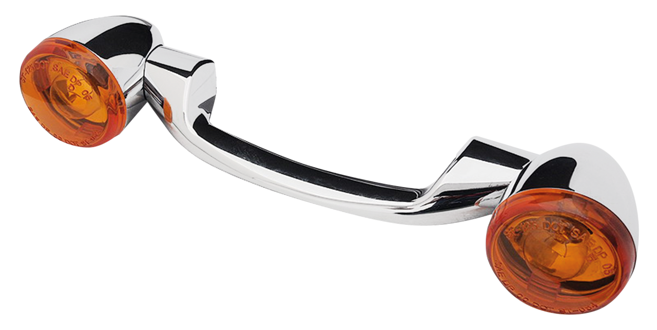 V-Twin Rear Turn Signal Bar with Bullet Turn Signals – Electric & Light